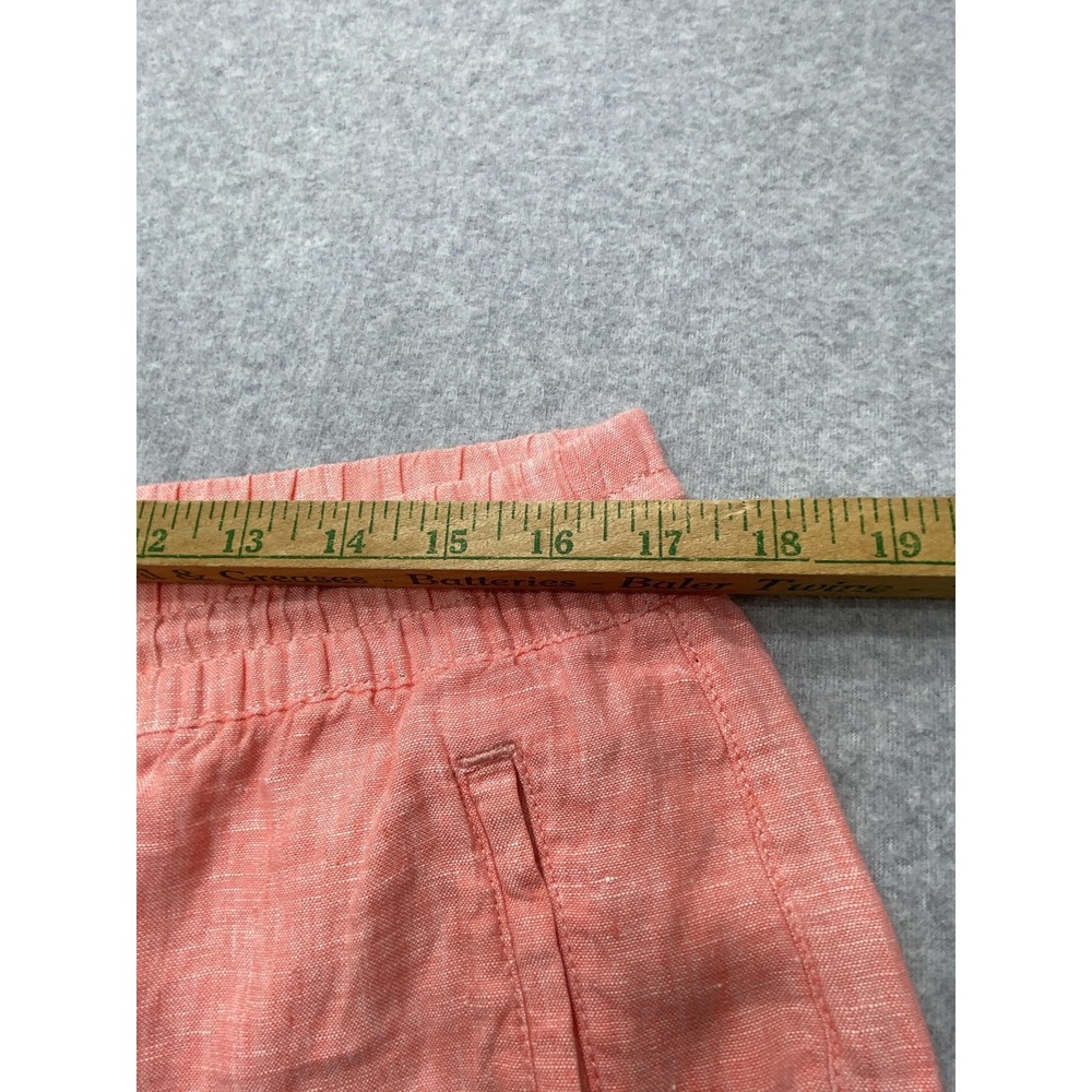 Athleta Retreat Linen Pant Womens 14 Pink Lightweight Easy Care‎ Secure Pockets - Picture 5 of 12